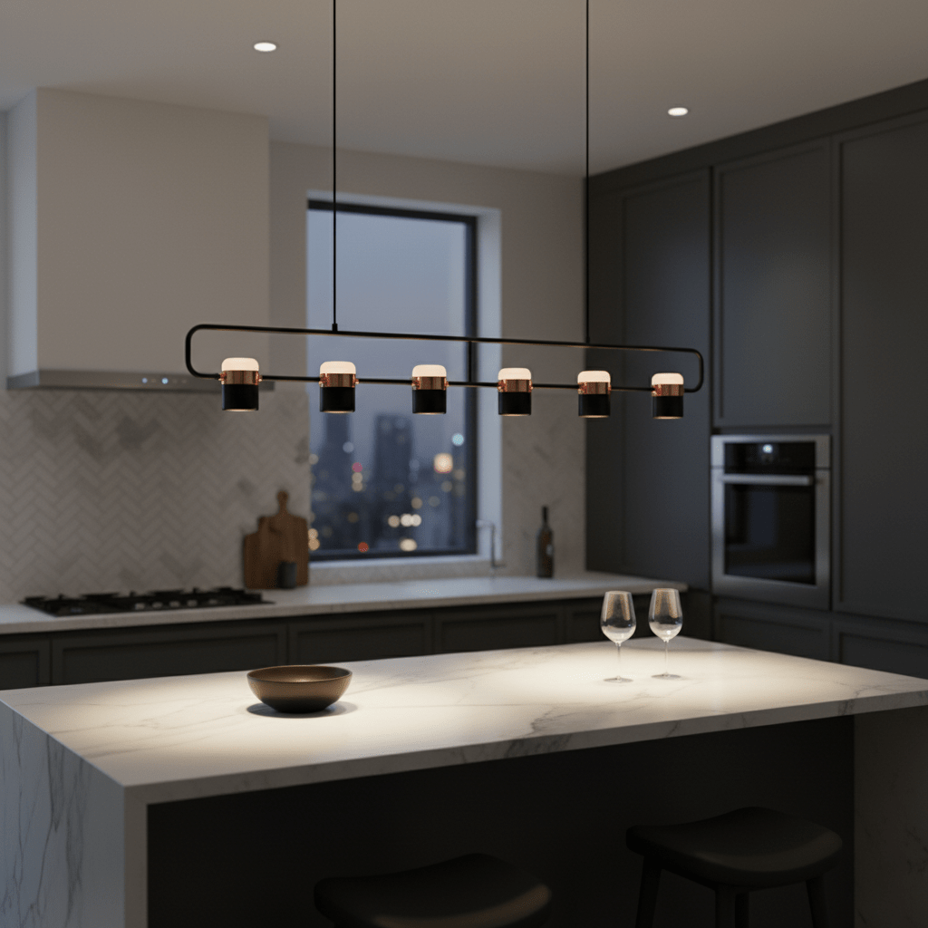 Adjustable Glass Pendant Light – Glass detail 3
