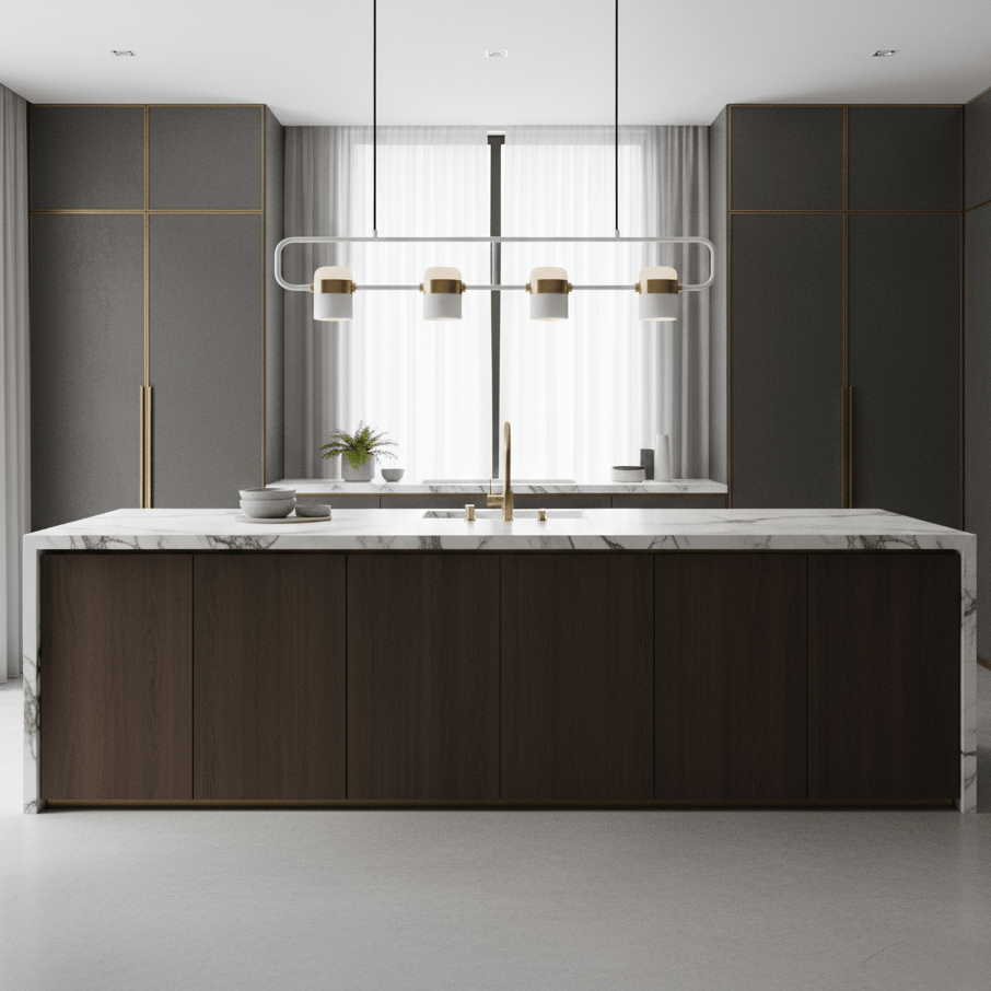 Adjustable Glass Pendant Light – Glass detail 7
