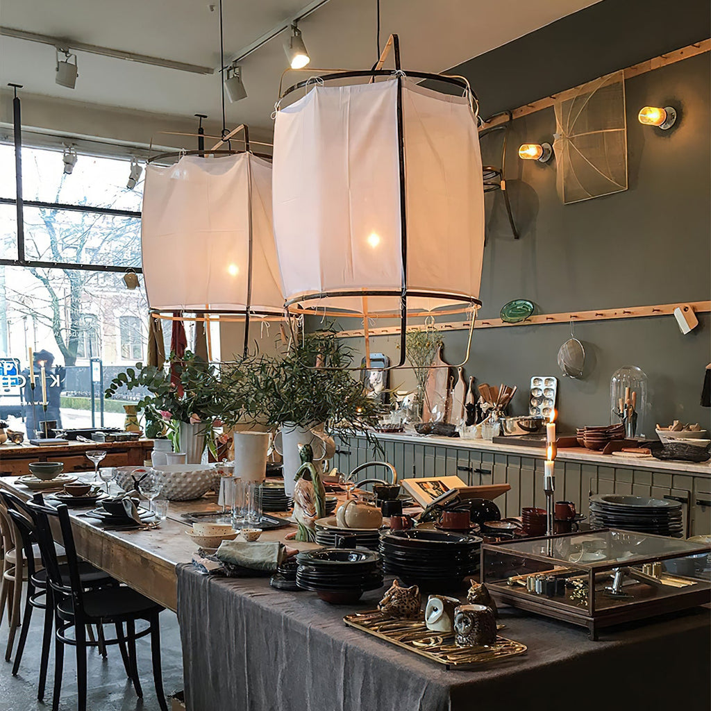 Ay Illuminate Linen Pendant Light – Linen detail 3