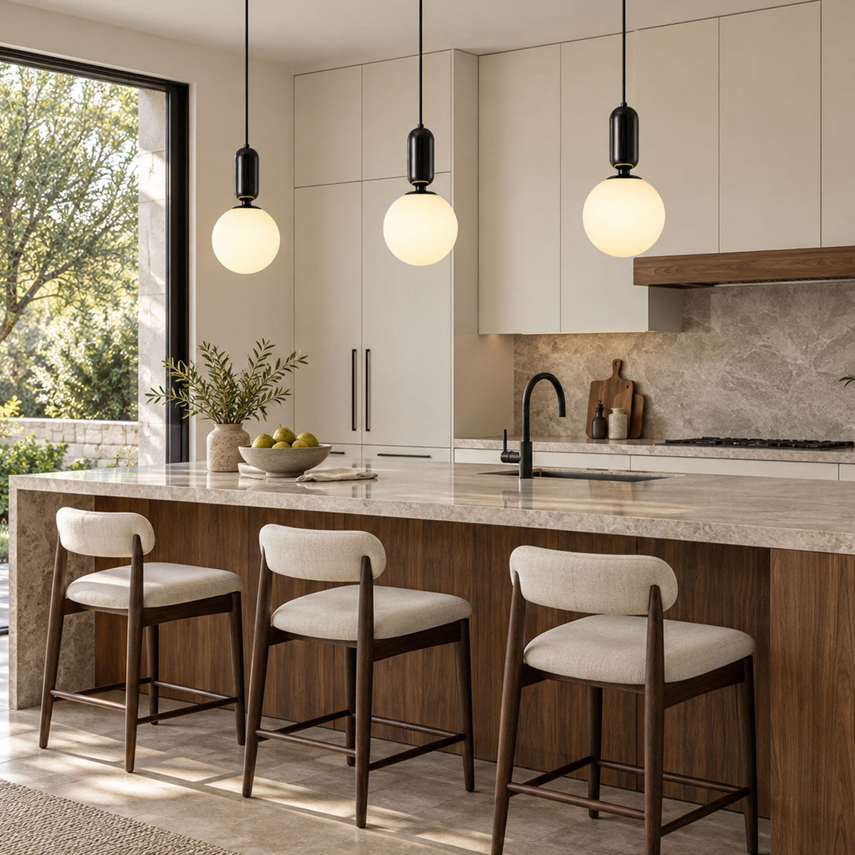 Capsule Globe Glass Pendant Light – Glass detail 2