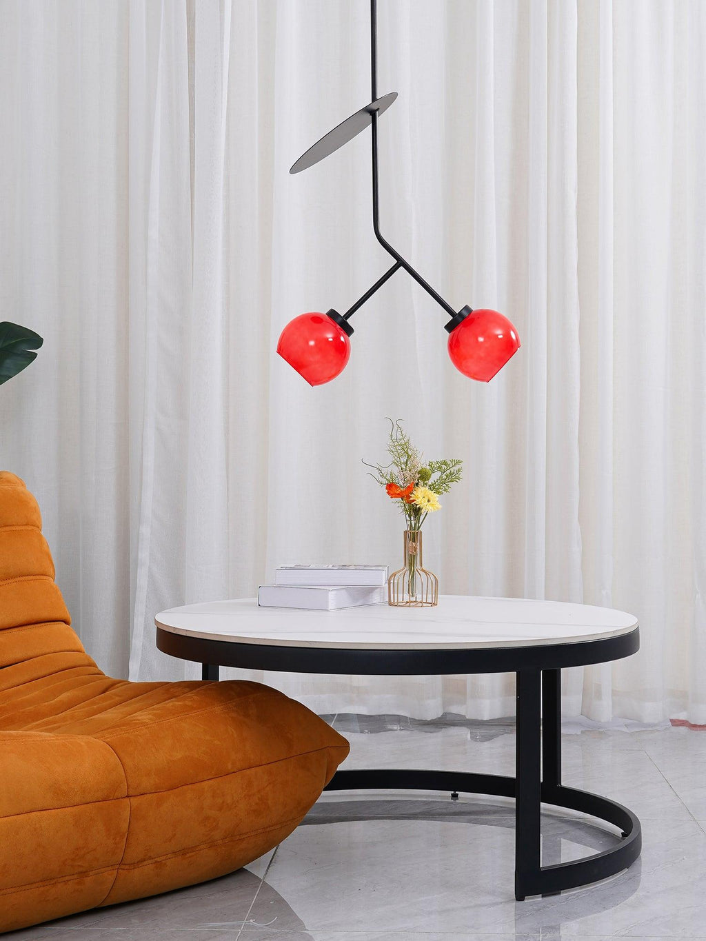 Cherry Glass Pendant Light – Glass detail 3