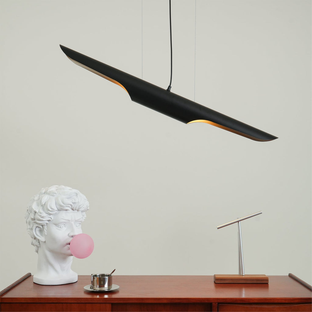 Coltrane Pipe Brass Pendant Lights – Brass detail 2