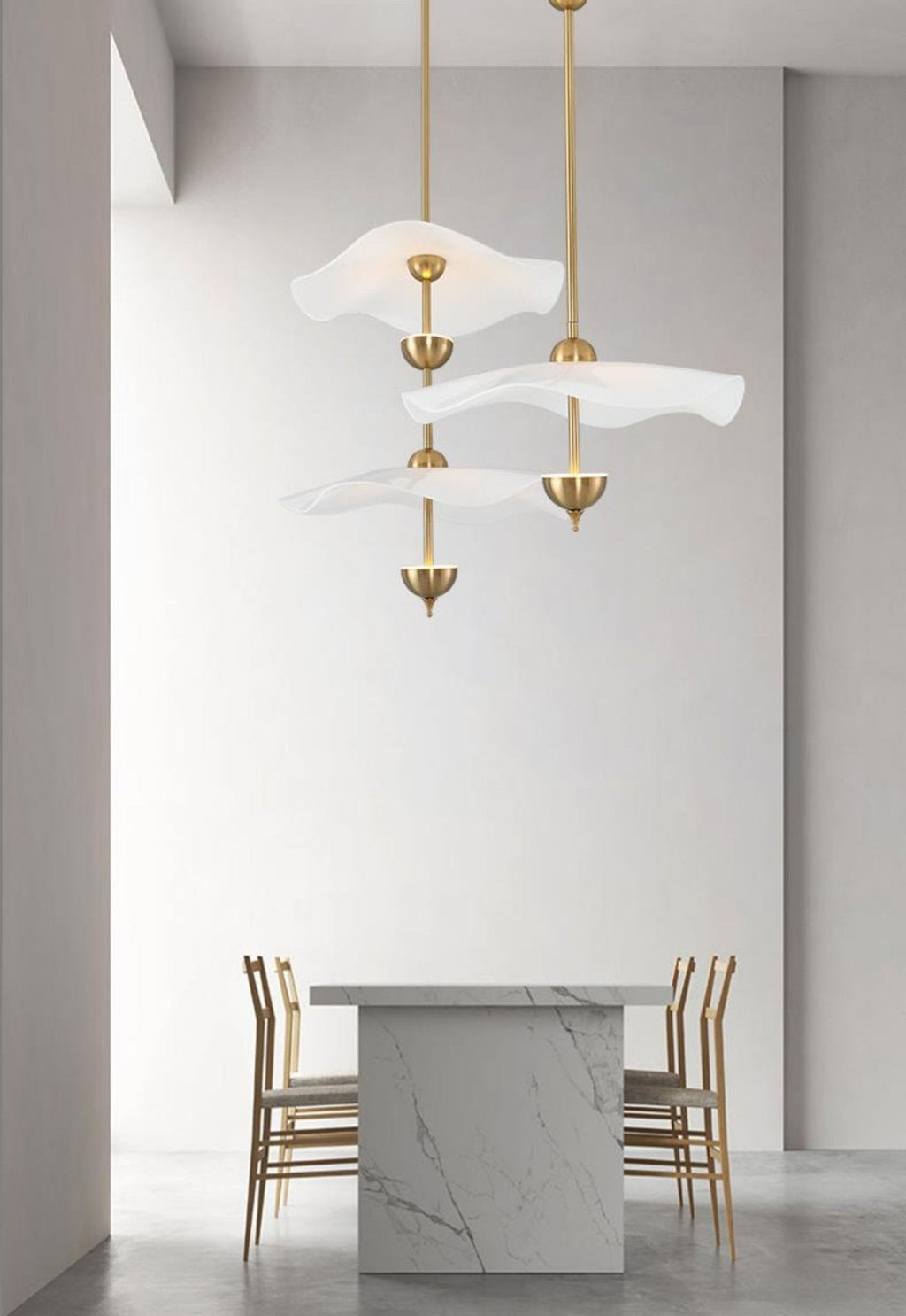 Envolee Double Biscuit Acrylic Pendant Light – Acrylic detail 4