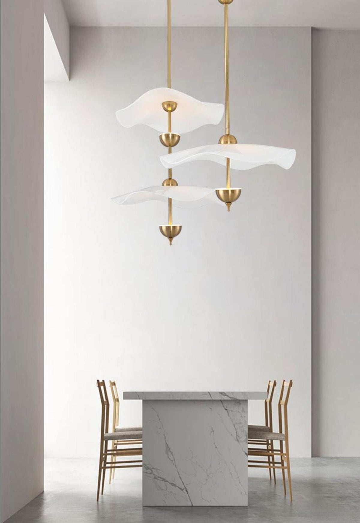 Envolee Double Biscuit Acrylic Pendant Light – Acrylic detail 4