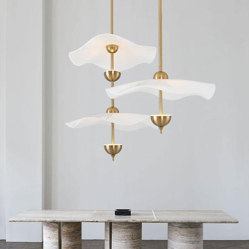 Envolee Double Biscuit Acrylic Pendant Light – Acrylic detail 2