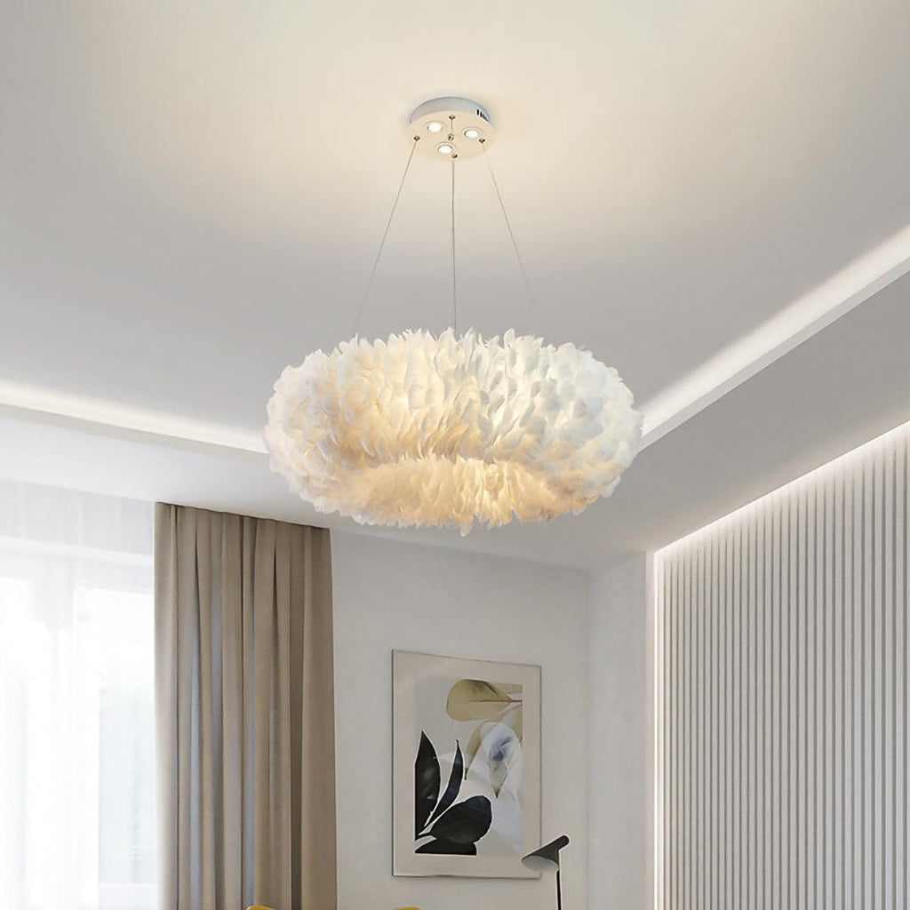 Goose Feathers Steel Pendant Lamp – Steel detail 2