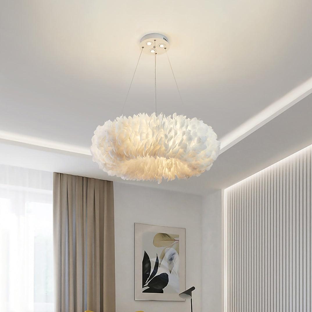 Goose Feathers Steel Pendant Lamp – Steel detail 2