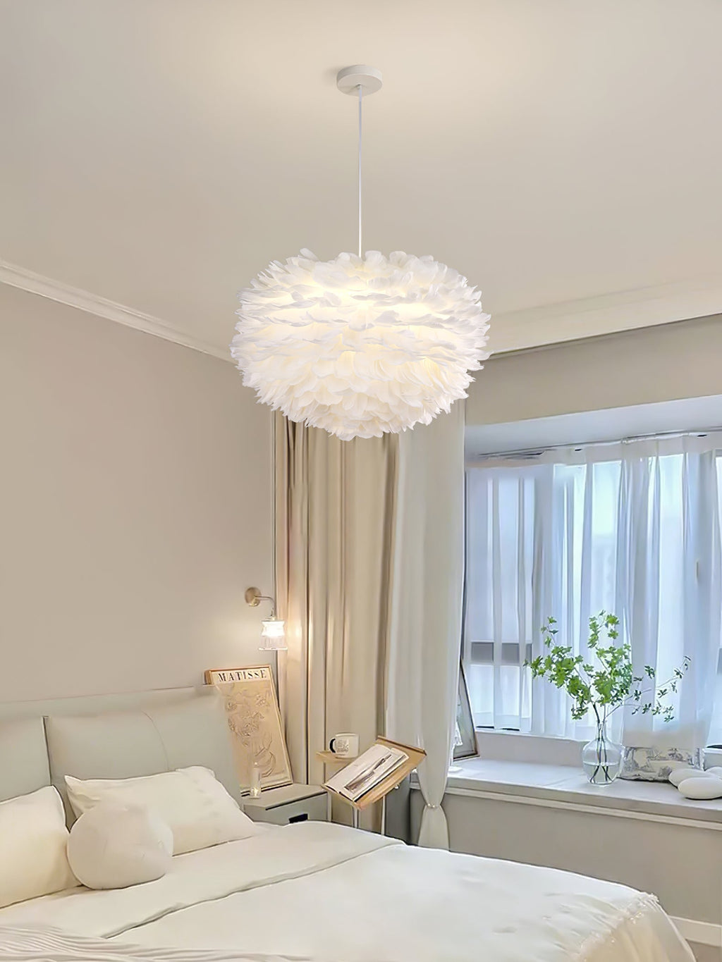 Goose Feathers Steel Pendant Lamp – Steel detail 7