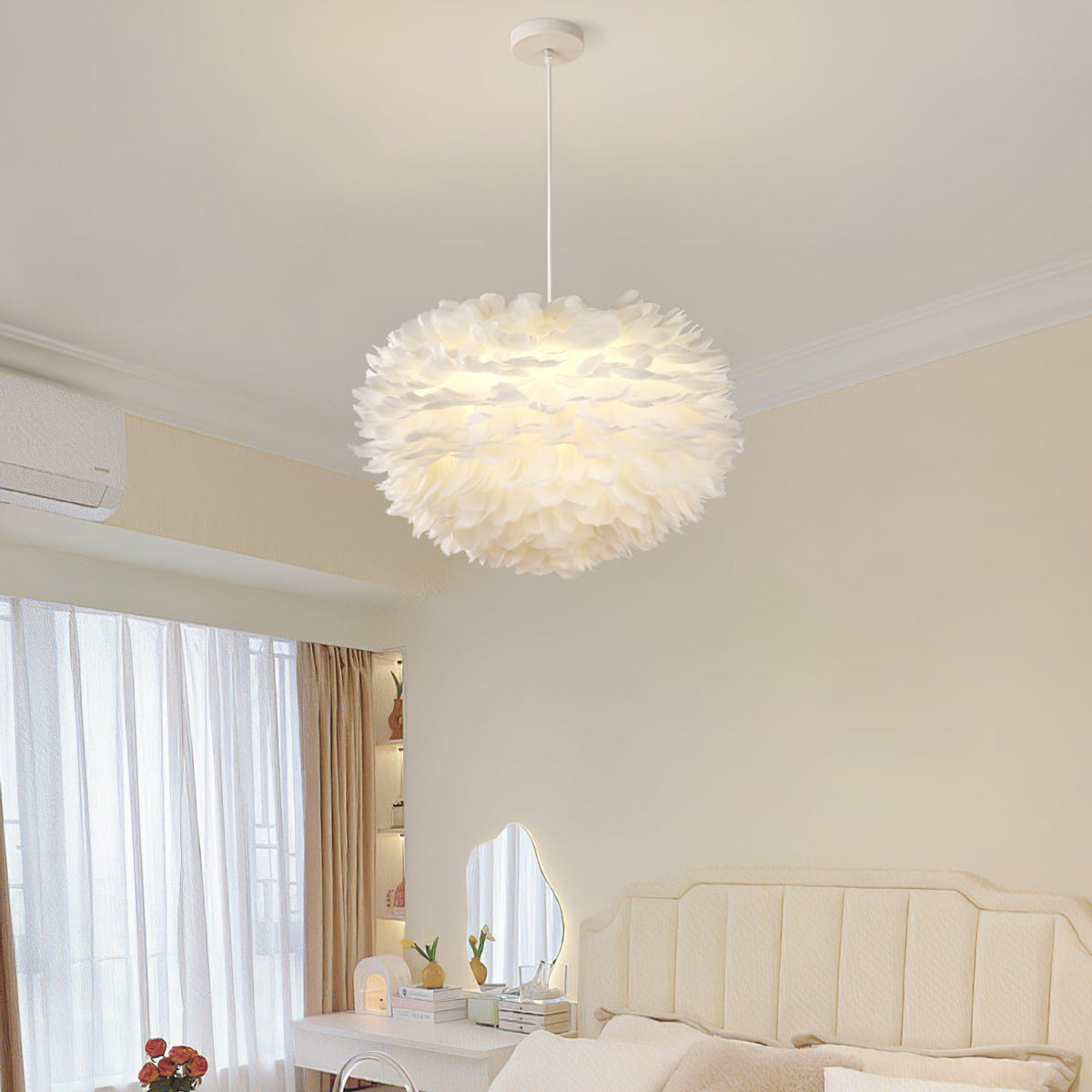 Goose Feathers Steel Pendant Lamp – Steel detail 3