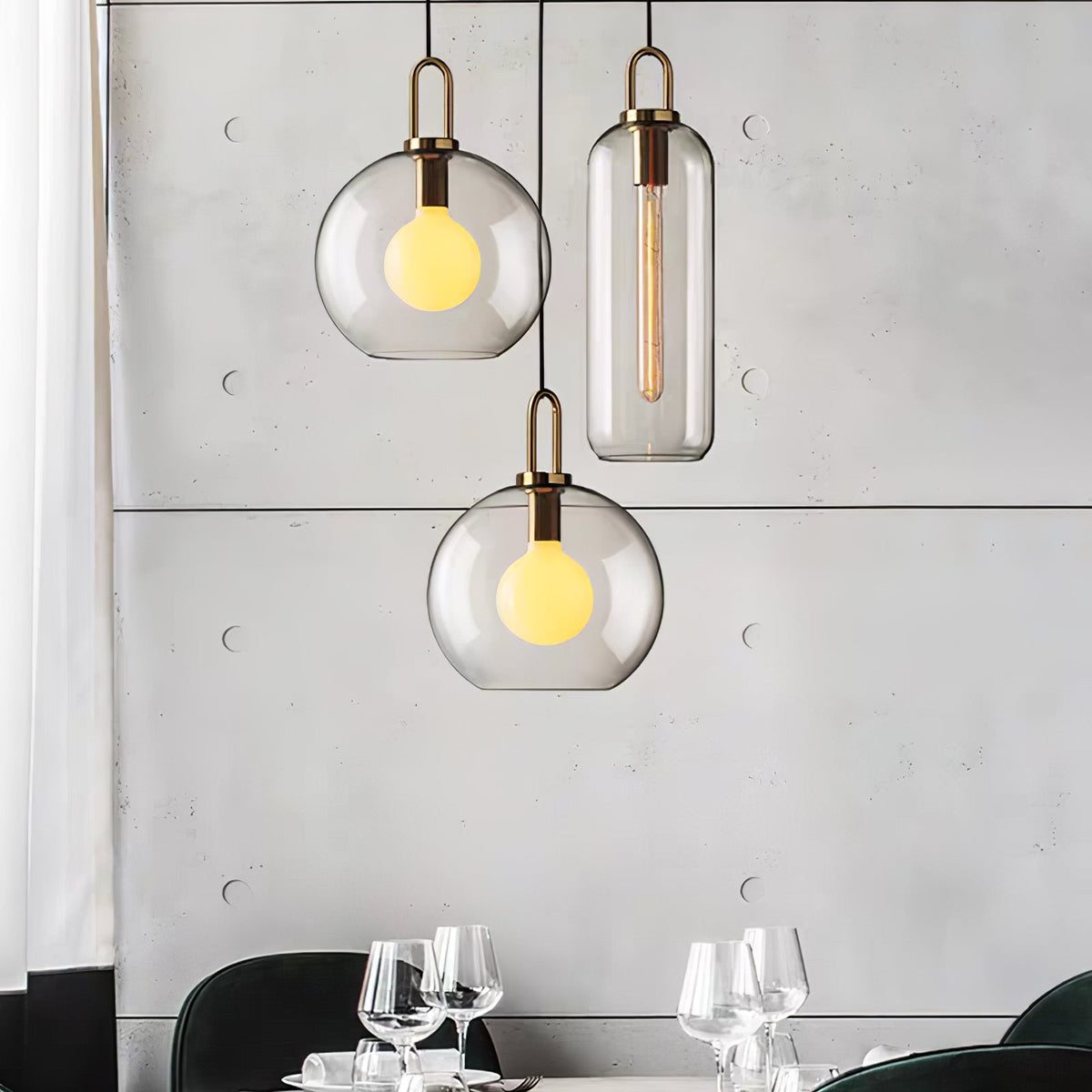 Pendulum Glass Pendant Lamp – Glass detail 2