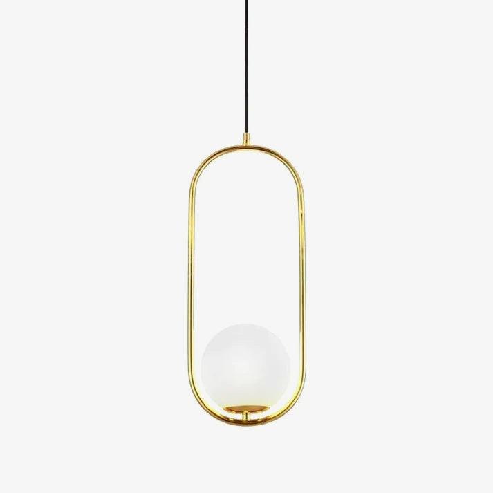 Loop Brass Glass Pendant Light – Glass detail 8