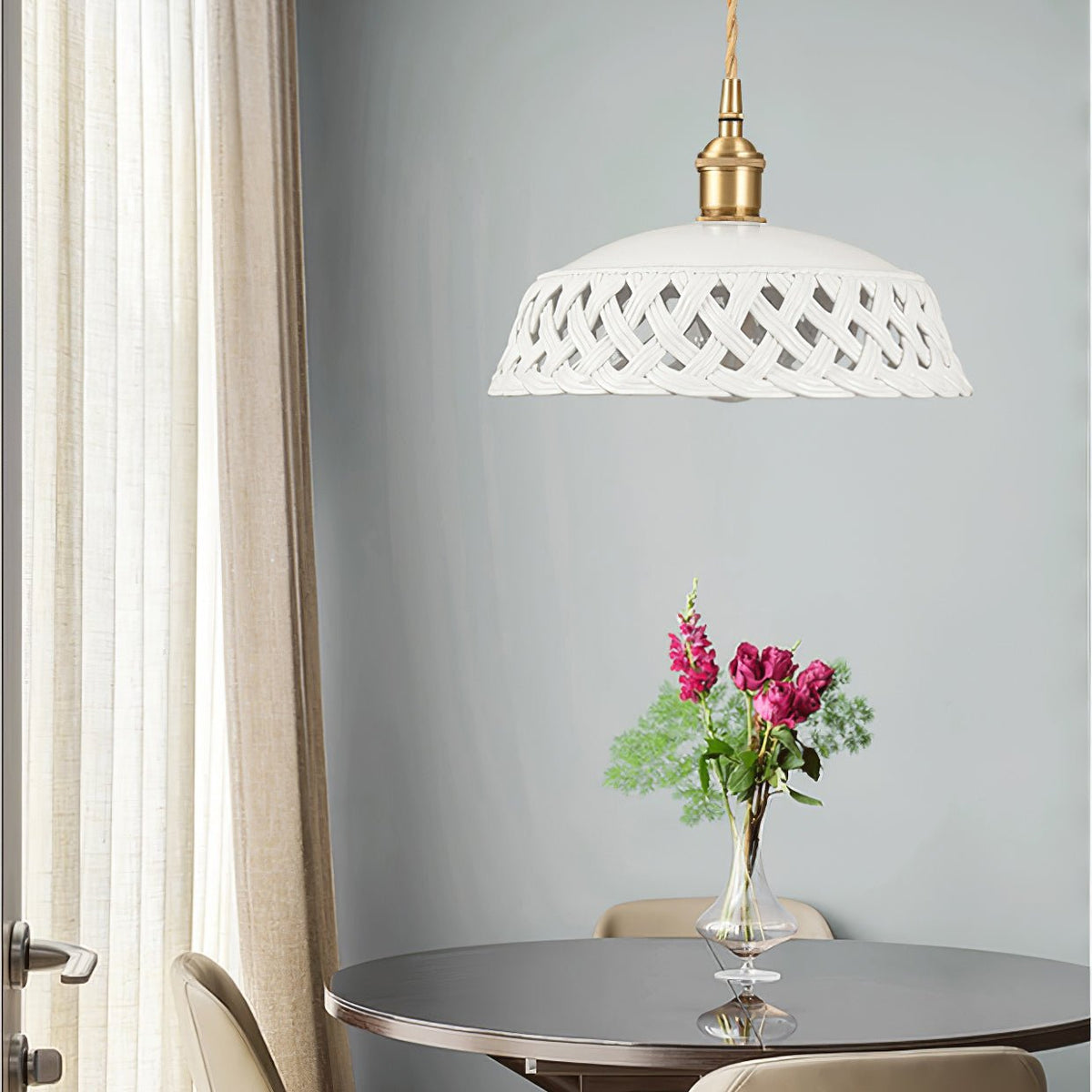 Openwork Ceramic Pendant Lamp – Ceramic detail 5
