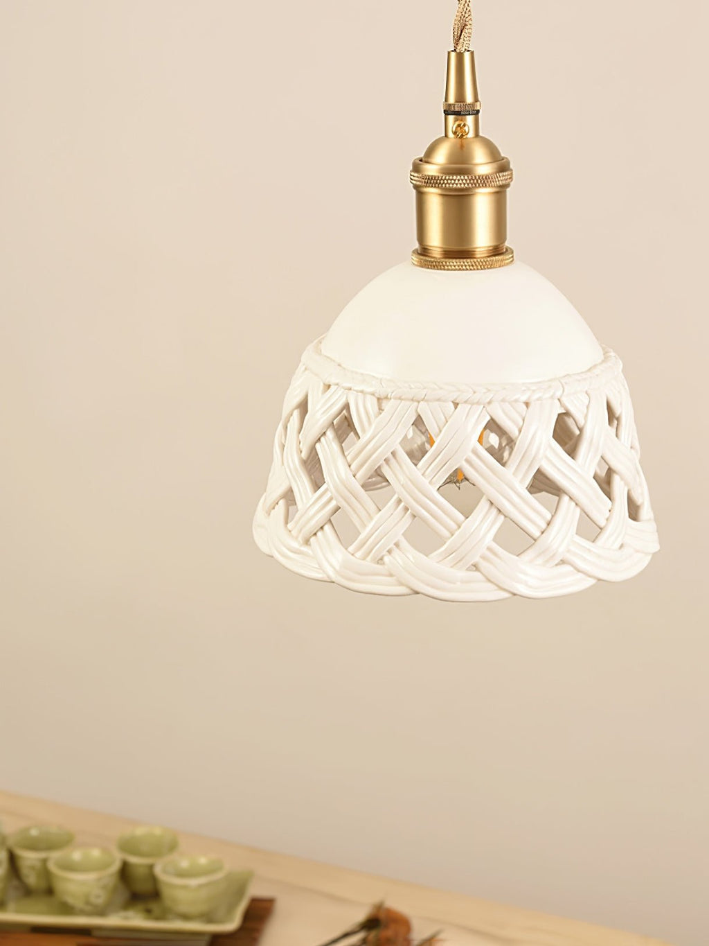 Openwork Ceramic Pendant Lamp – Ceramic detail 9