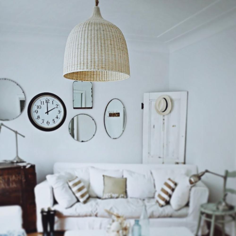 Rattan Bell Pendant Light – Rattan detail 6